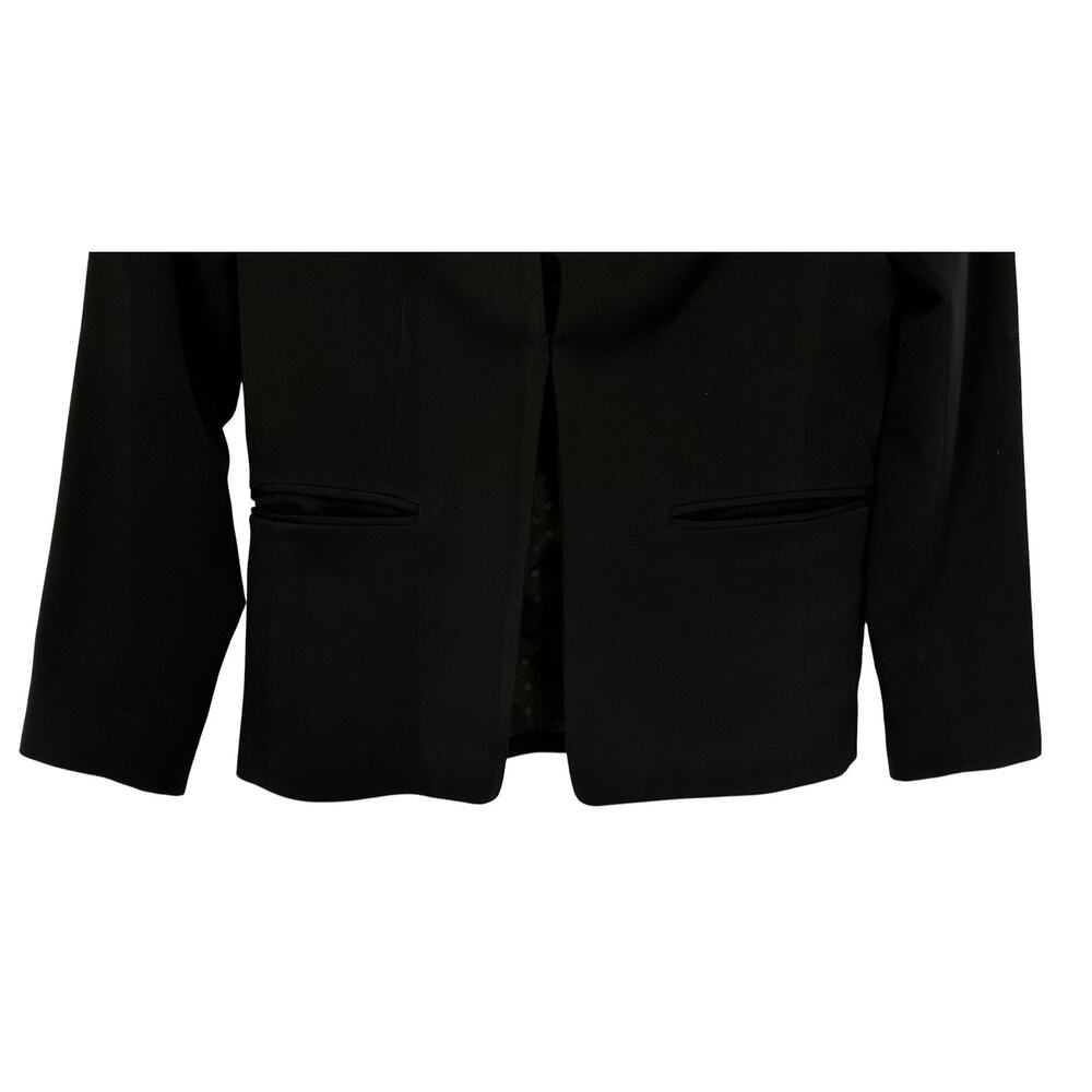 J. Crew Broadway Blazer Jacket Black AB452 Size 4 - Picture 6 of 11